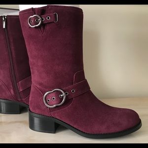 Vince Camuto Suede Mid-Calf Boots, Sz 8.5, NIB